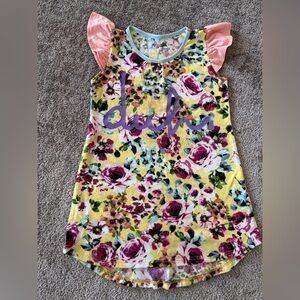 🌶️ Rags Floral Dress with Pink and Yellow Accents. Size 2T